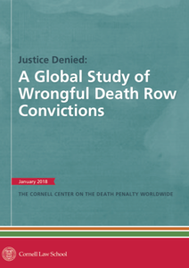 Front cover of Justice Denied - A Global Study of Wrongful Death Row Convictions.